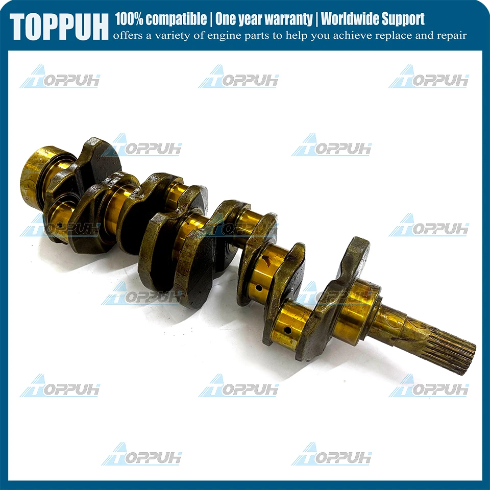 V3300 Crankshaft For Kubota V3300T V3300-DI Engine Part Bobcat Skid Loader S250