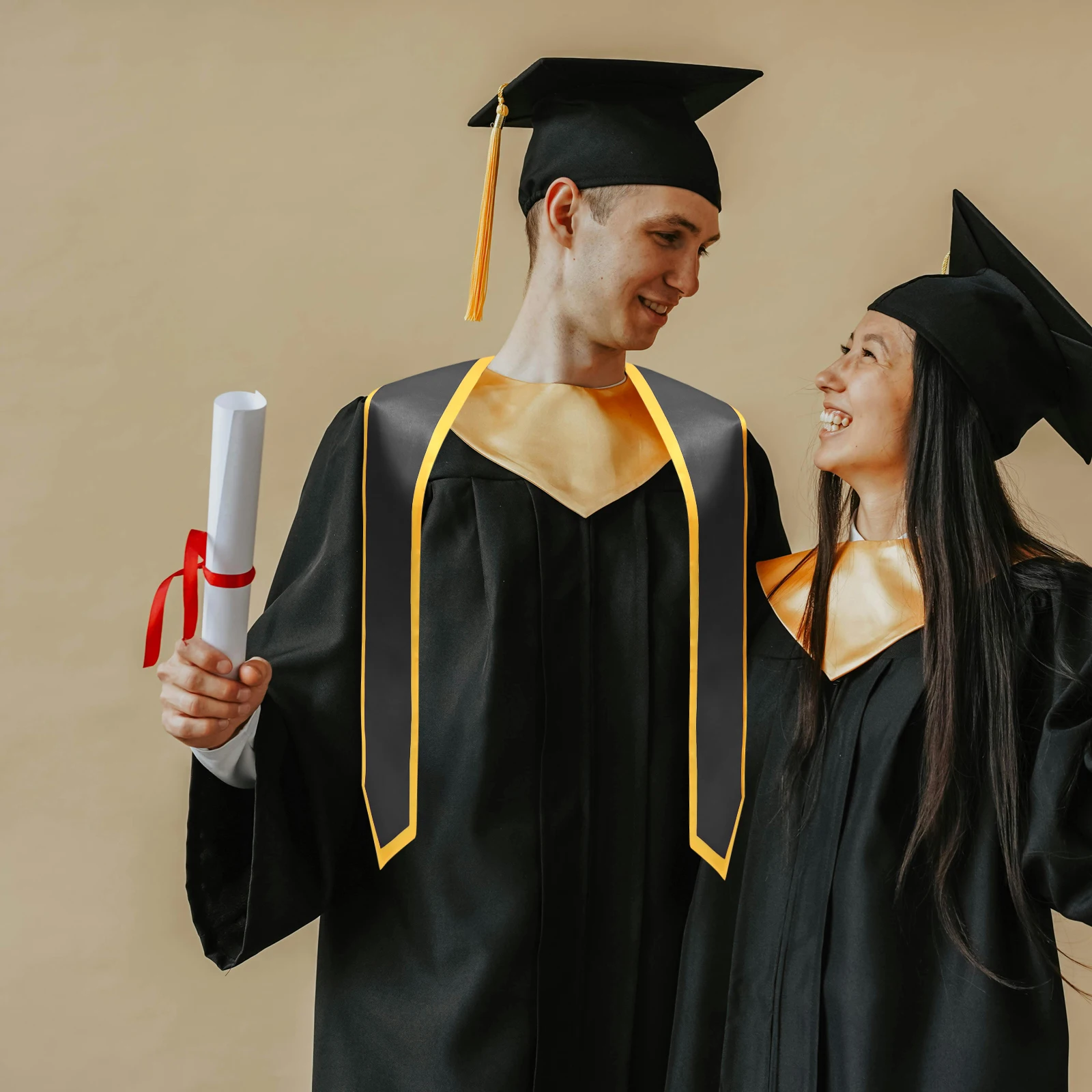 

Decorative Graduation Sash in Classic Design Lightweight Satin Sash for Grad Ceremony Unforgettable Party Accessories