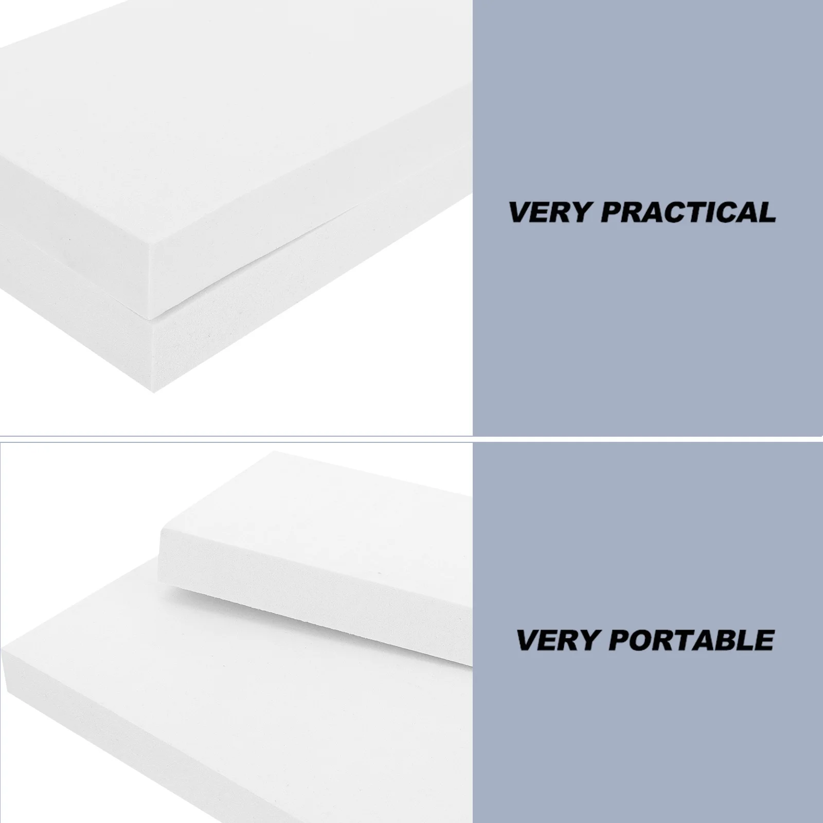 

2Pcs Posture Table Craft Block EVA Board DIY Tools Elastic Pin White Butterfly Wings Spreading Drying Specimen Making