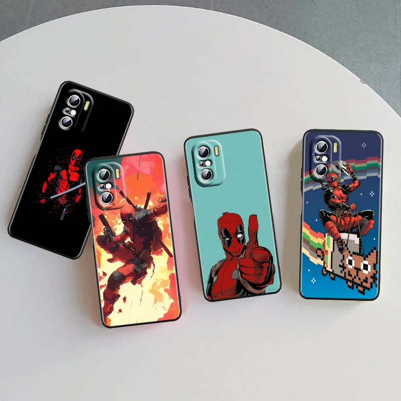 Death Attendant Marvel Cool For Xiaomi Redmi 9A 9C 9AT 10C 9 9T 10 12C 13C A3 12 K60 A1 K50 K40 5G Black Funda Phone Case