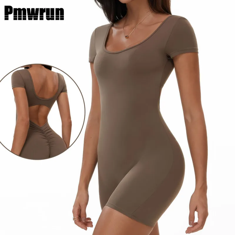 

New Summer Yoga Suit Fitness Sports Set Women Bodysuits Sexy Gym Set Women Training Rompers Workout Jumpsuit Female Sportswear