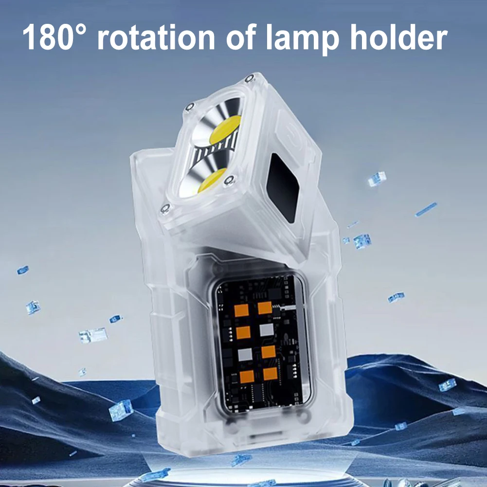 COB + SMD LED Outdoor Mini Taschenlampe USB Aufladbare Tragbare Taschenlampe Lampe Drehbare Camping Arbeit Licht für Nacht Laufen