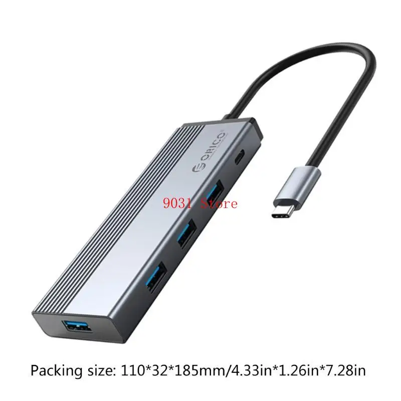 USB Hub 5 في 1 100W PD Dock Flitter مع سرعة عالية لنظام التشغيل ، لنظام #6