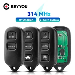 KEYYOU Remote Car Key fob 2+1/3 +1 Button HYQ12BBX for Toyota Highlander Camry Solara Corolla Sienna Celica Tundra Echo 314mhz