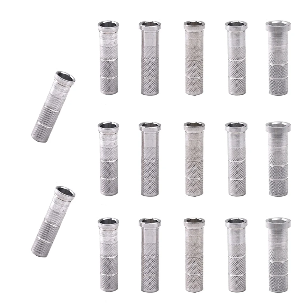 50pcs OD 7.1/7.3/7.4/7.6/7.8mm Archery Arrow Aluminum Inserts for ID 6.2mm Carbon Arrows Fit Compound Bow Recurve Bow Inserts