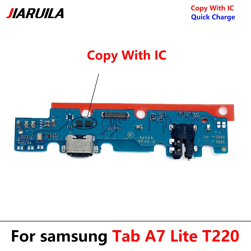 10 Pcs  For Samsung Tab A7 Lite T220 T225 USB Charger Port Dock Connector Charging Board Flex Cable