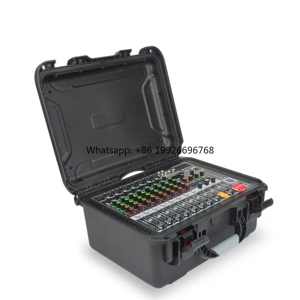 

Professional Audio Video & Lighting 8-Channel DJ Mixer Case with Amplifier Set for Outdoor Performances