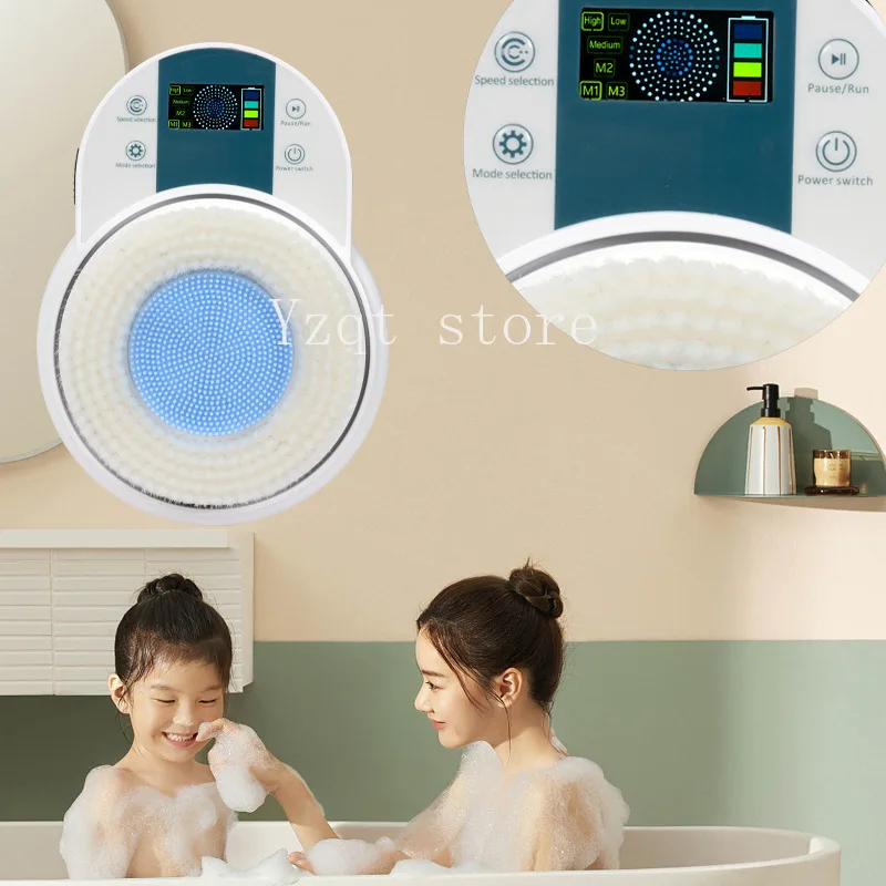 Electric bath brush Fully automatic  rubbing machine Rub back  brush Wall-mounted electric bath rubbing instrument