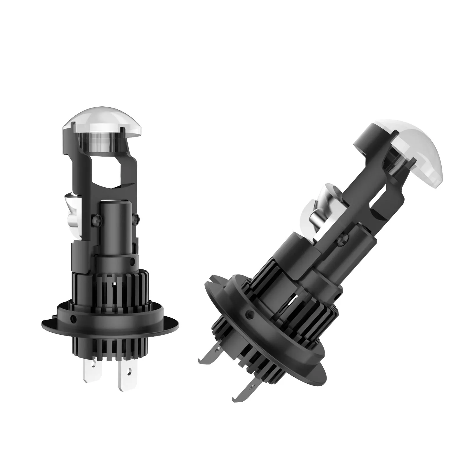 H7 145w LED ไฟหน้ามินิโปรเจคเตอร์เลนส์หลอดไฟ High Low Beam 6000K Super White Bright ชุด 2X