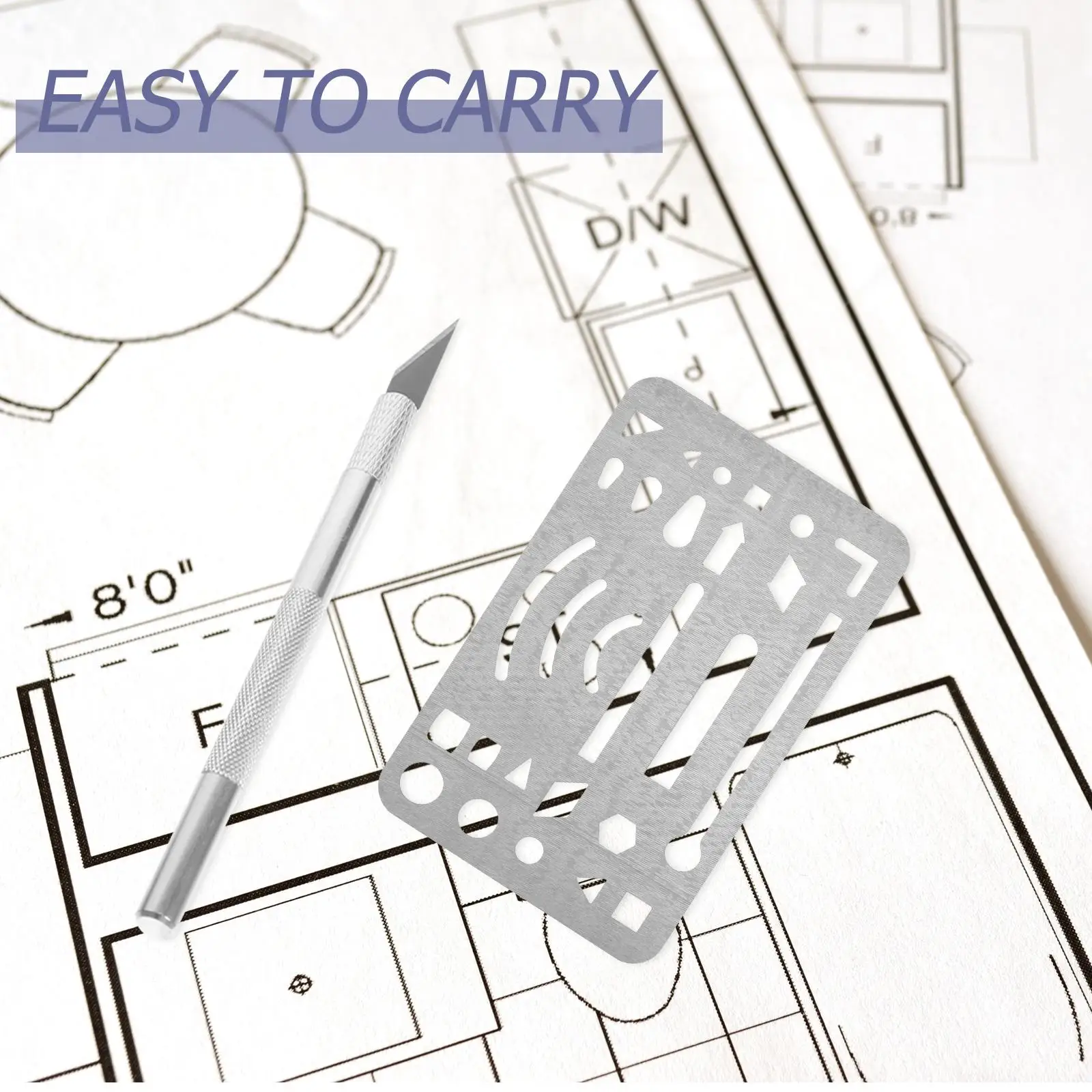 3 Pcs Erasing Shield Drawing Template Drafting Edger Craft Erasing Rounded Corners Graphics Aid Unwanted Lines