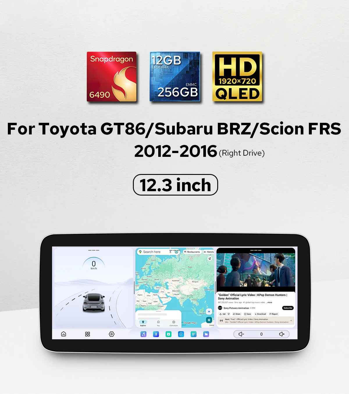 Plug&Play 12.3"Touc…