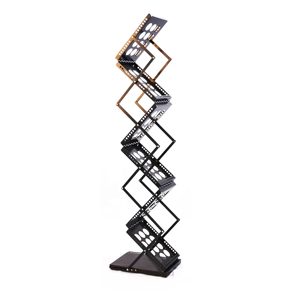 4 x 6 Black Brochure Holder Flyer Magazine Document r Floor Magazine Display Stand view 2