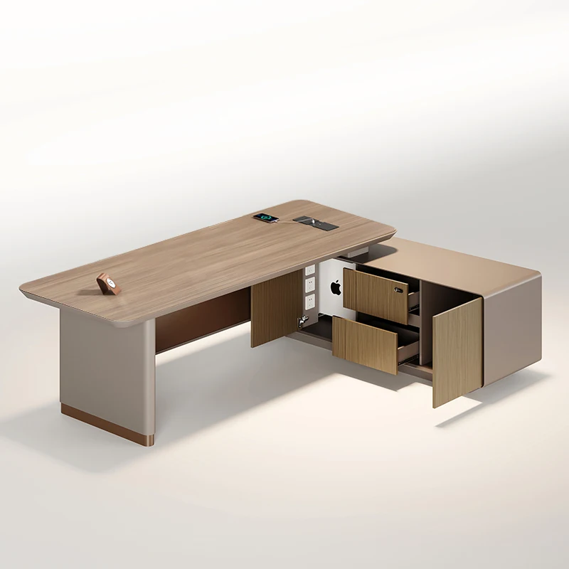 

Luxury Commercial L Shaped Desks Computer Light Desk Sets Qimink Fancy Storage Pliante Cabinet Chair Table Bureau Furniture