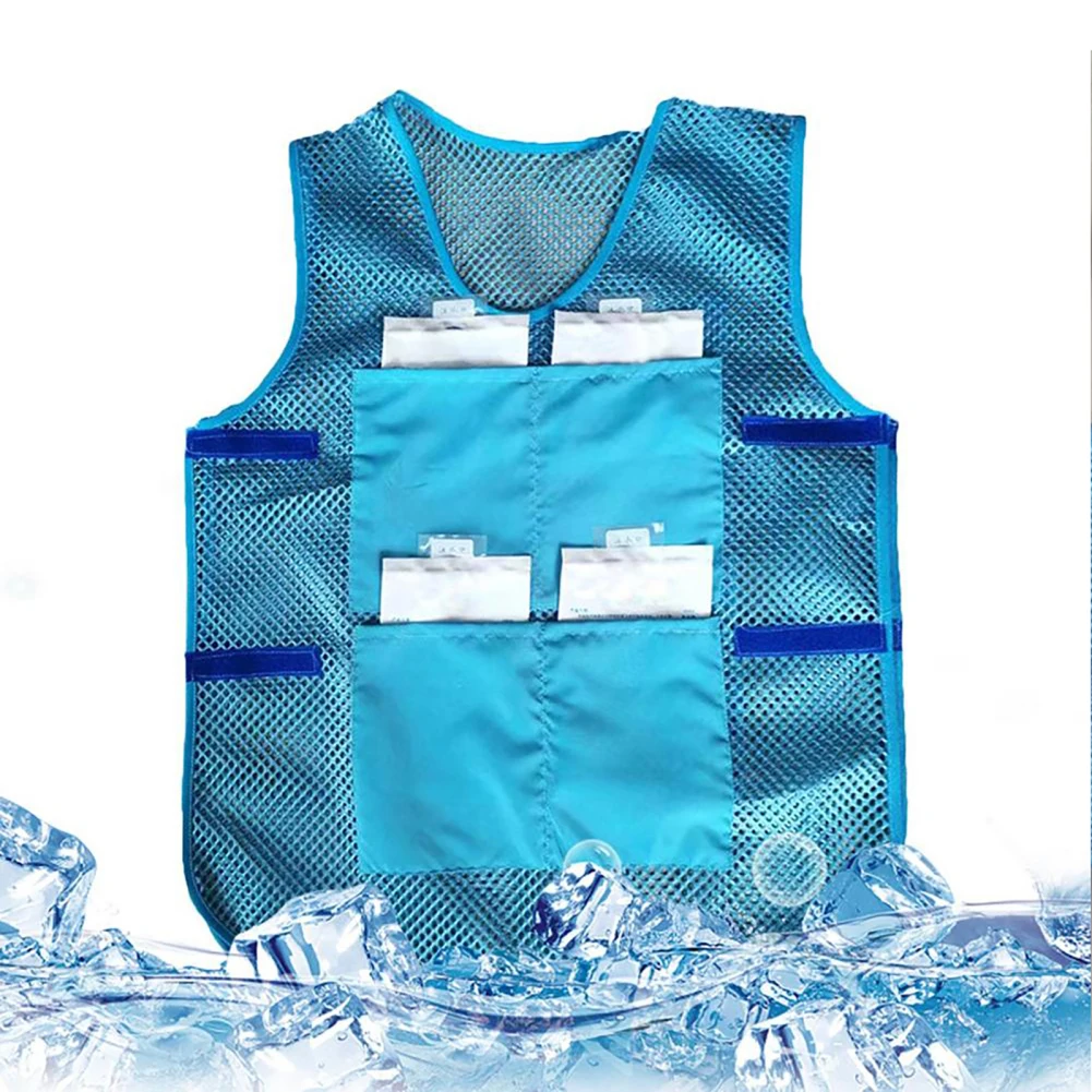 

Cooling Ice Vest Summer Outdoor Activities Cooling Ice Vest With 8 Ice Bags For Men Women Hot Summer Outdoor Working