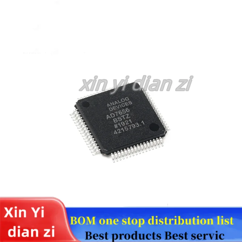 1pcs/lot  AD7656BSTZ-1 AD7656 Digital to analog converter  QFP ic chips in stock