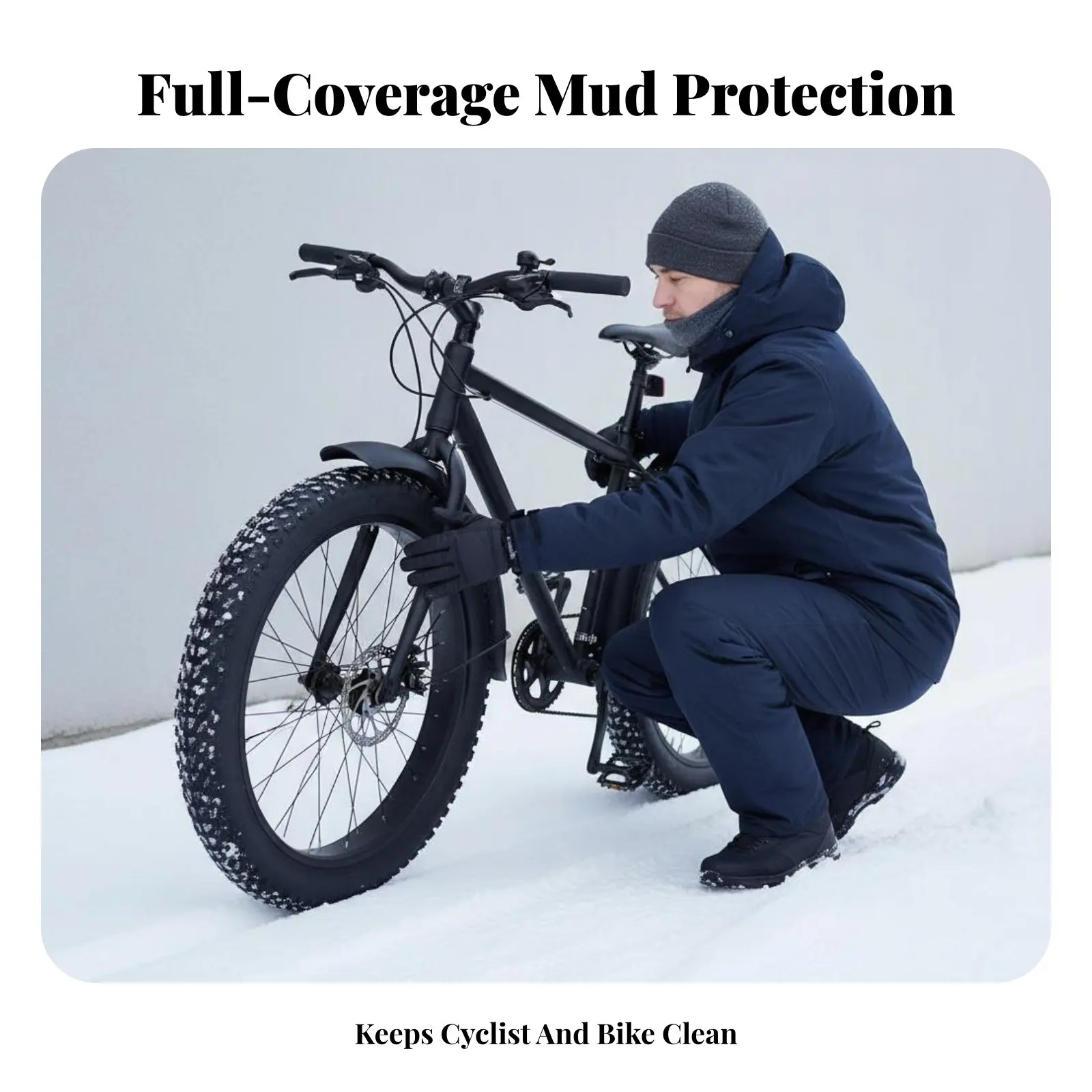 

20-дюймовые широкие велосипедные брызговики, прочные, для зимних велосипедов, легко моются, универсальные для всех типов местности
