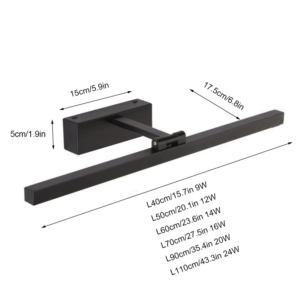 Imagem -05 - Lâmpada de Parede Led Moderna para o Banheiro Espelho Iluminação Interior Decoração do Quarto Quarto Luzes de Cabeceira Ac85265v