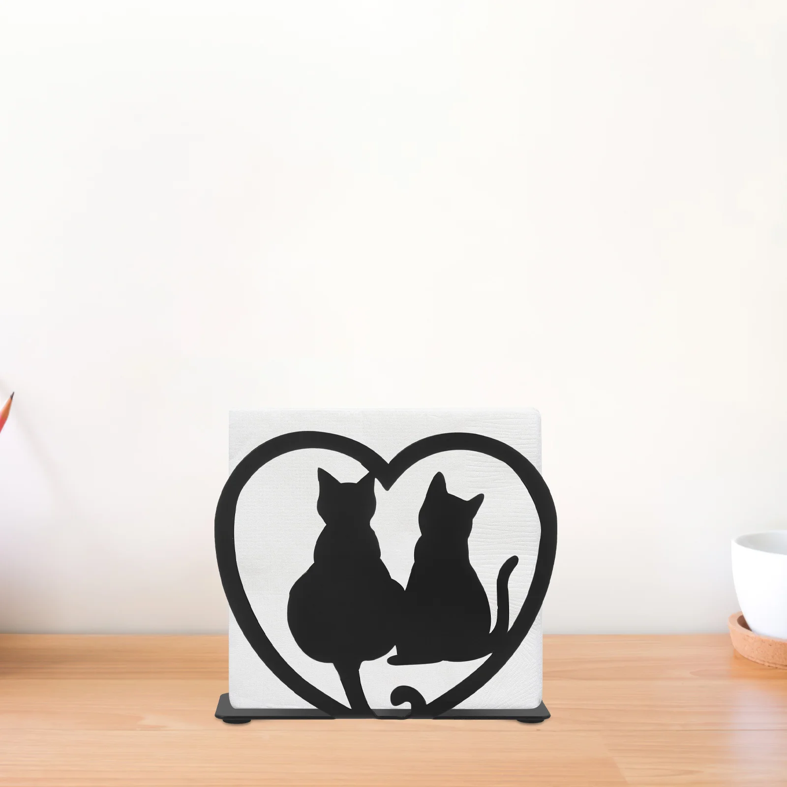 

Metal Napkin Holder Cat Style Decorative Tissue Stand for Wedding Party Dining Room Kitchen Napkin Storage Organizer