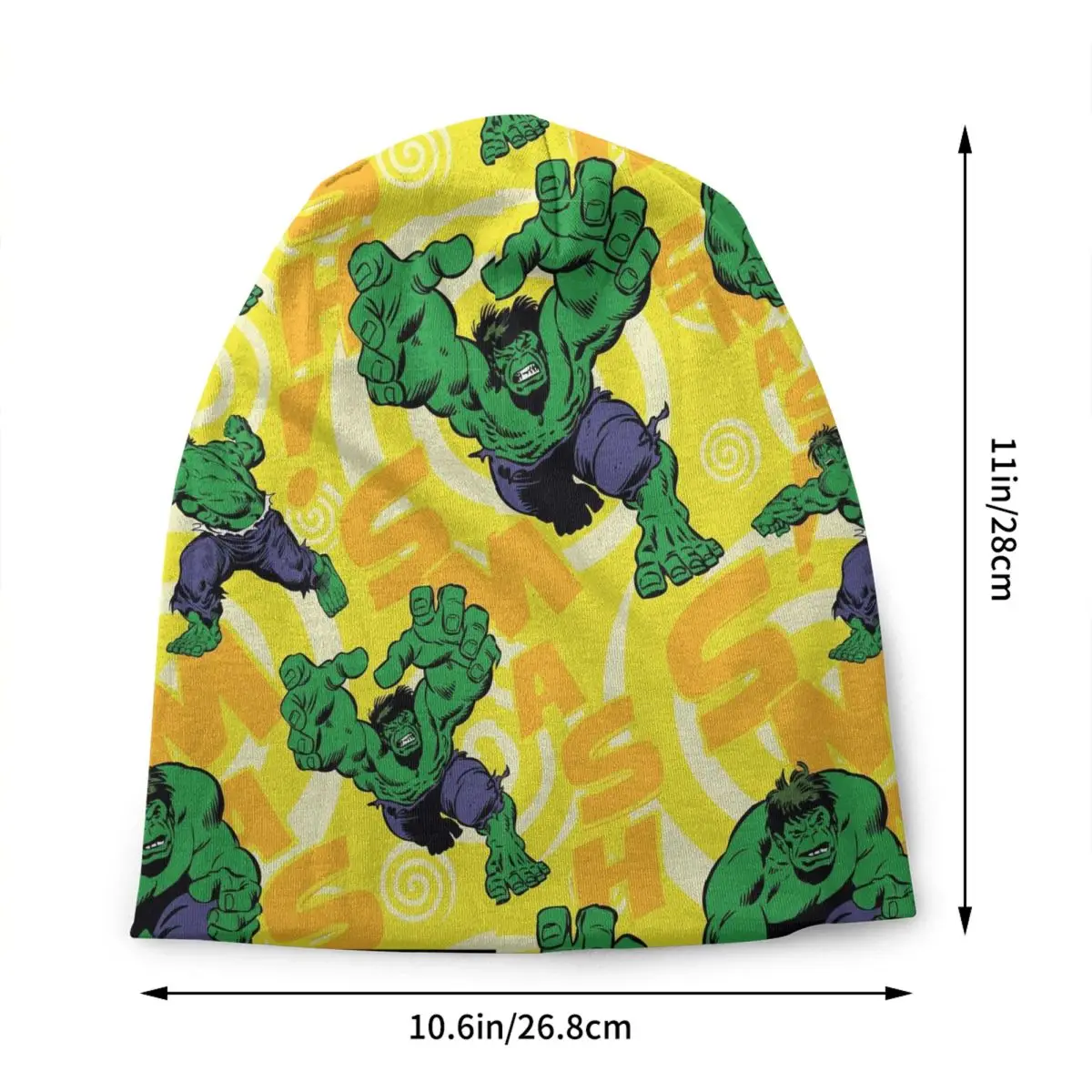 مخصص الكرتون هالك بطل Skullies Beanies قبعات الرجال النساء للجنسين في الهواء الطلق شتاء دافئ محبوك قبعة الكبار بونيه القبعات