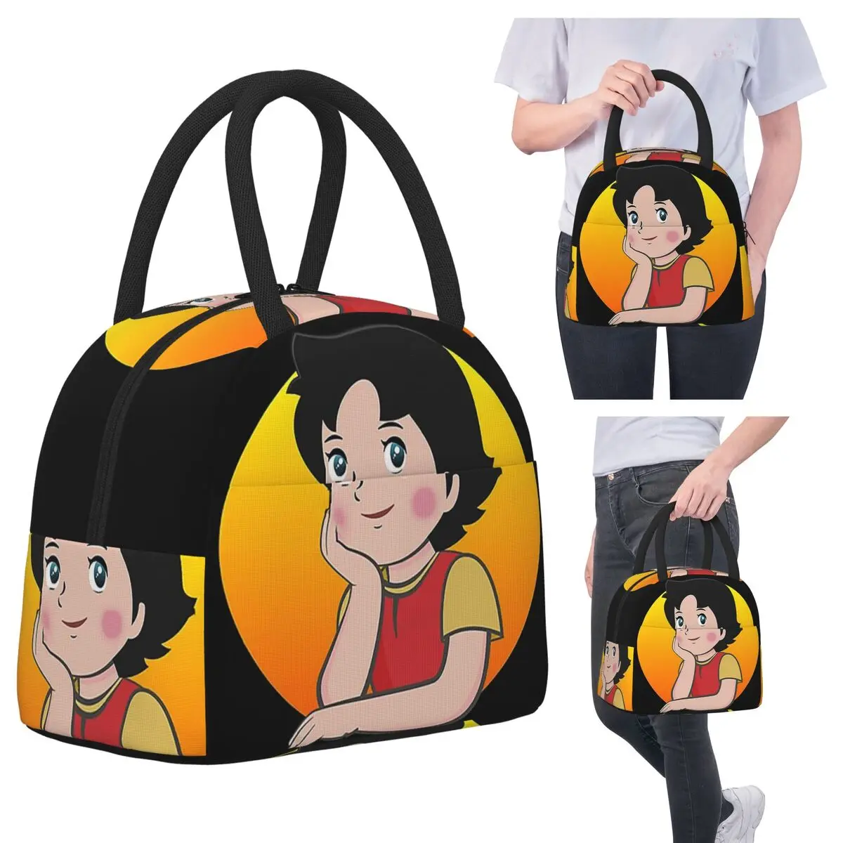 

Heidi Lunch Bags Insulated Bento Box Portable Lunch Tote Resuable Picnic Bags Cooler Bag for Woman Children Travel