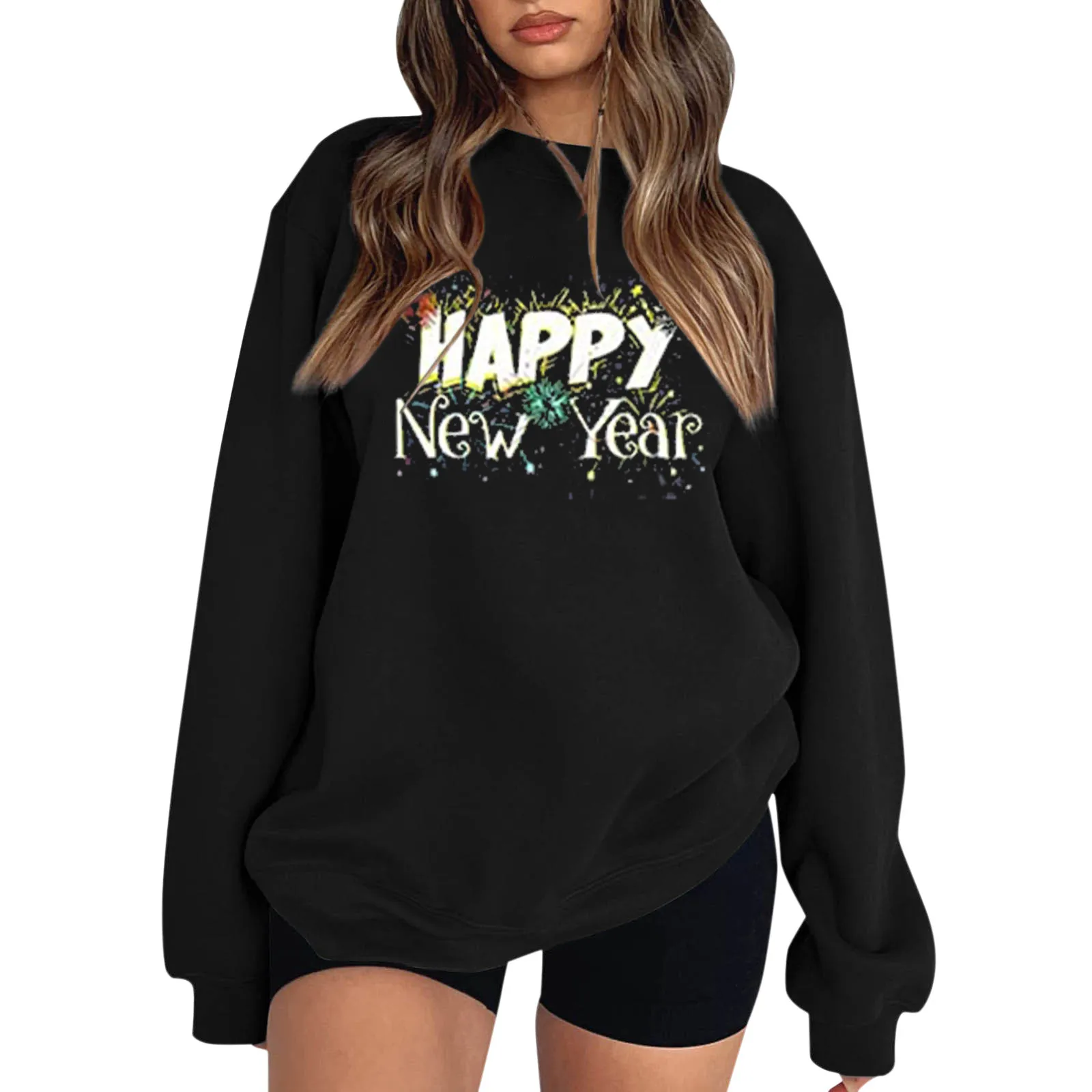 

Trendy Sweatshirts for Women Womens Autumn And Winter Loose Top Letter Print Shoulder Sleeve Fleece Sweatsuits Women Set
