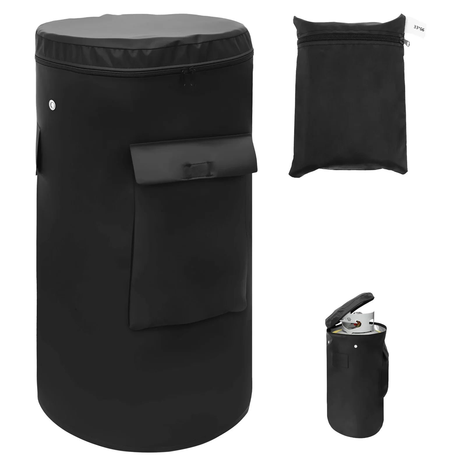 

Butane Fuel Canister Cover Oxford Cloth Camping Lantern Gas Tank Bag Storage Bag Dustproof Protective Sleeve Gas Bottle Cover