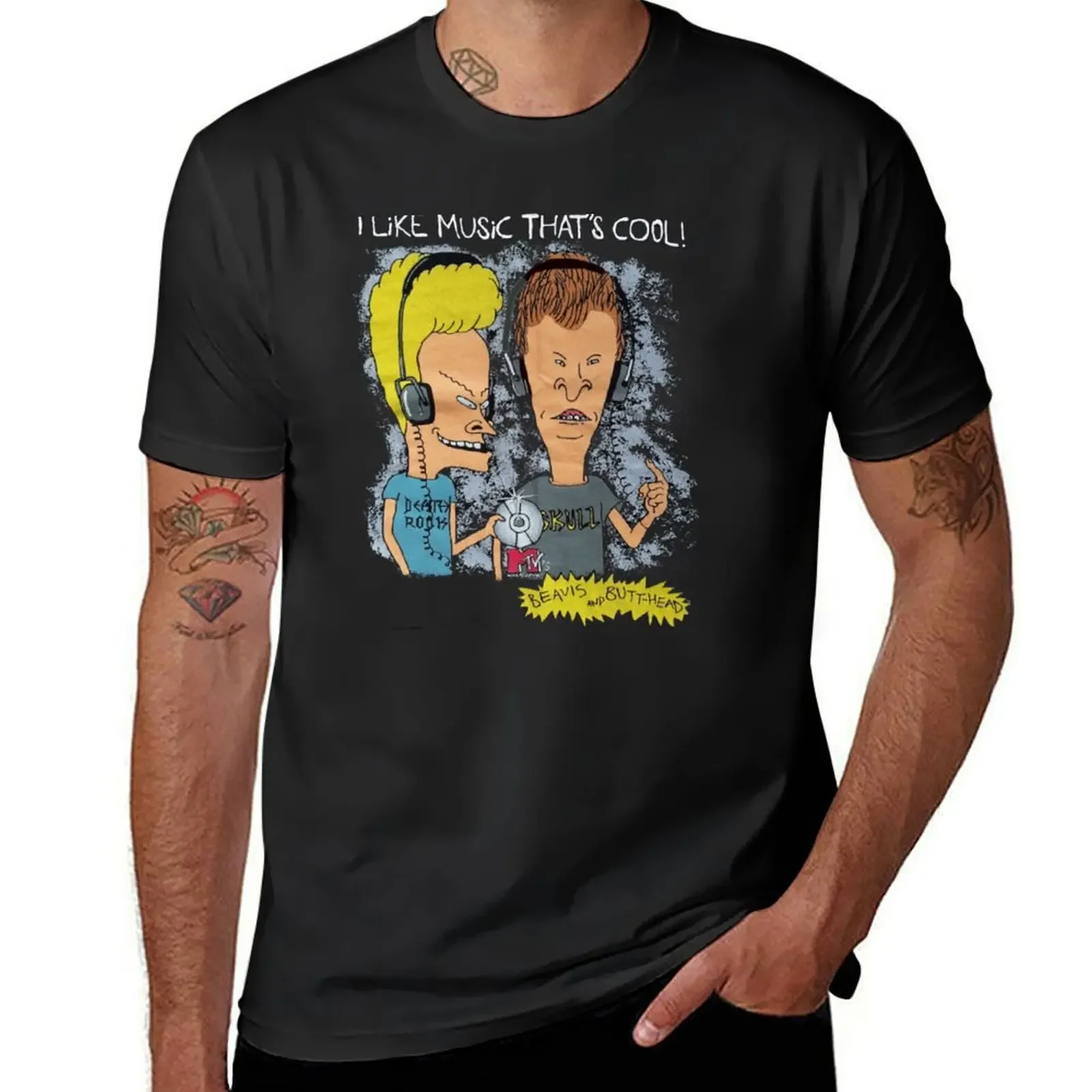 beavis and butthead T-Shirt plus sizes blanks graphic t shirt vintage Short sleeve tee mens designer clothes