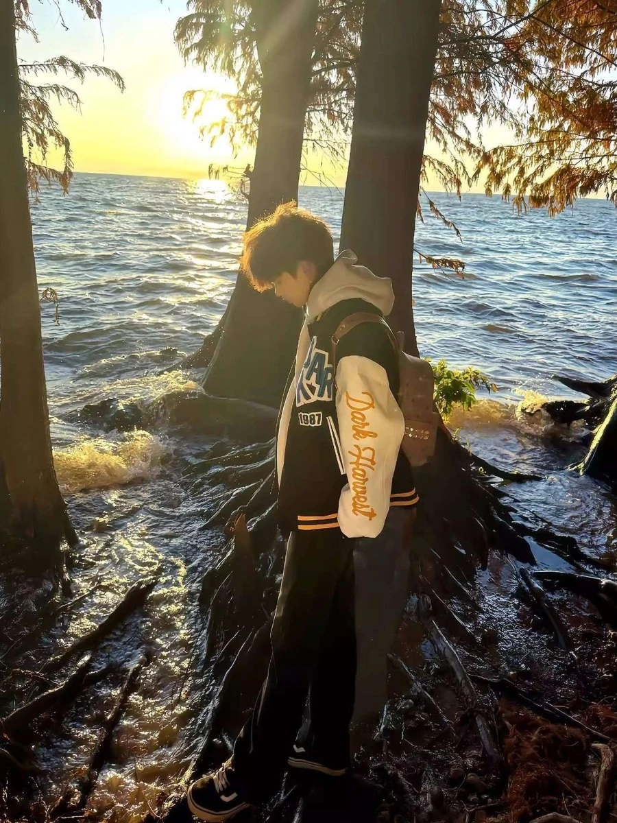 

Thiened Floing Embroidery Letter Cotton Jaet American Sle Youth Faion Autumn Winter Outerwear Stand Fit Baseball...