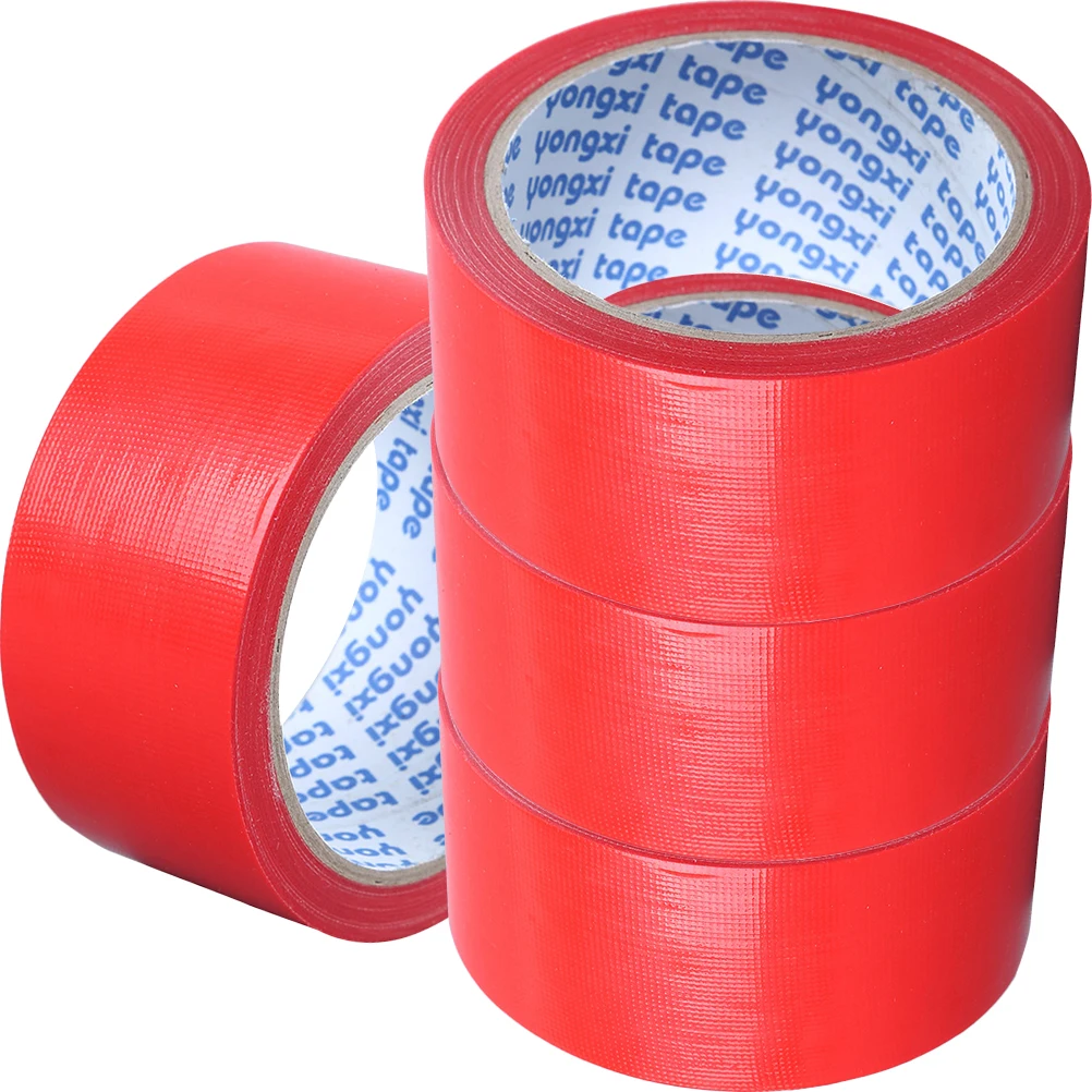4 Rolls Waterproof Cloth Tape Heavy Duty Duct Manual Surface Protection Polyethylene and Gauze Fiber Strong Long Lasting