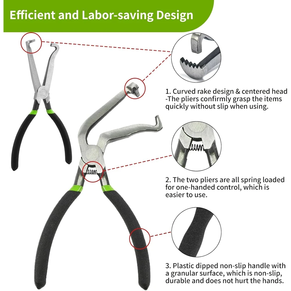 M12K-Electrical Disconnect Pliers 3PCS For Car For Automotive Electrical Connector Separator, Plug Pliers Oil Line Removal Pipel