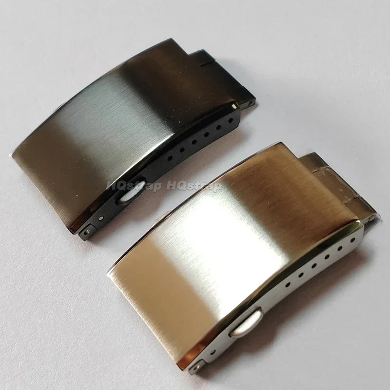 Metal Buckle 18mm 20mm 22mm Soild Stainless Steel Extended Folding Button Deployment Butterfly Watch Clasps Watches Accessories