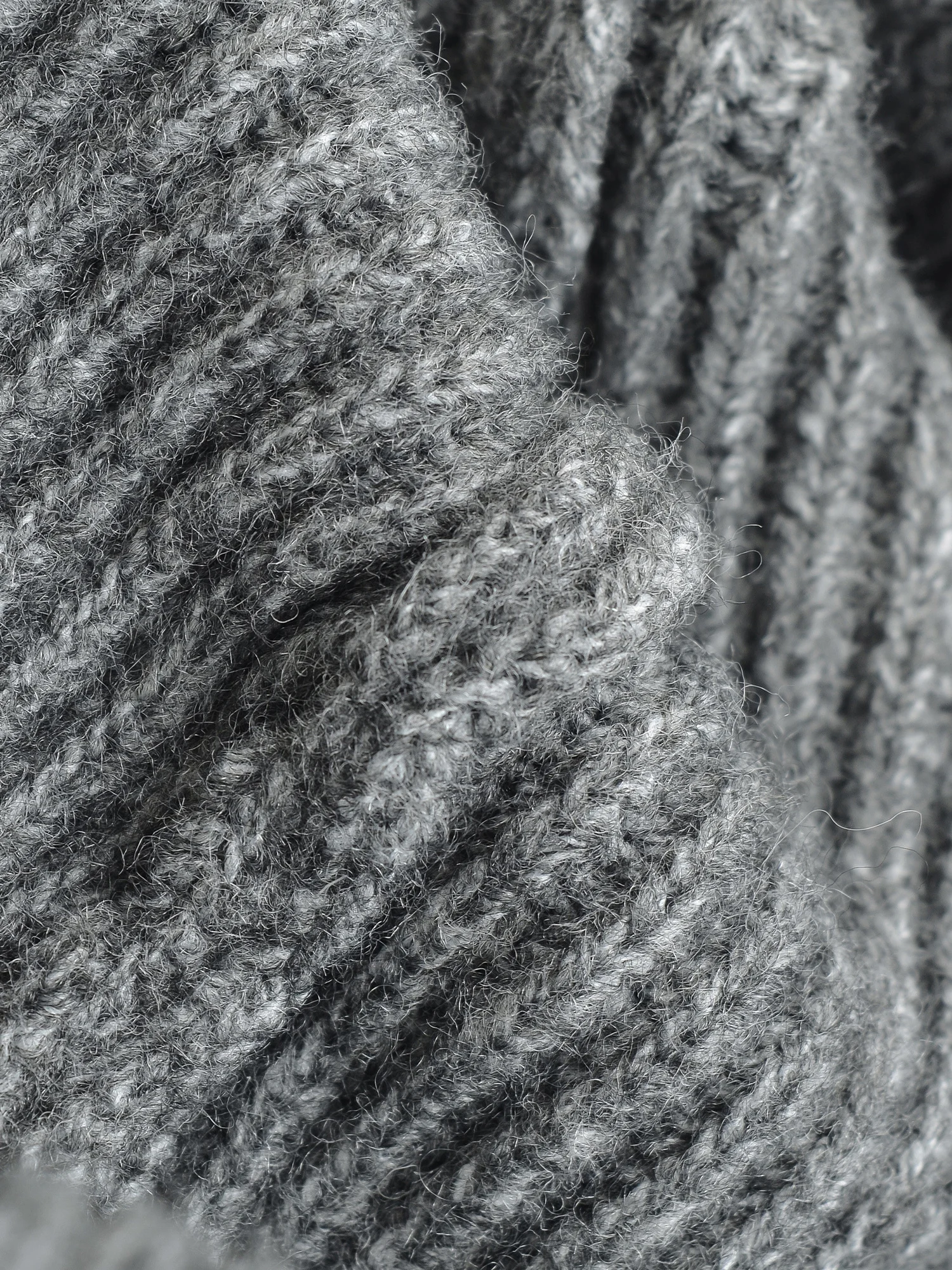 American Retro Deep ey Ultra orts tejido de lana cintura elástica pantalones de abrigo Faionable para mujer pantalones de cintura alta