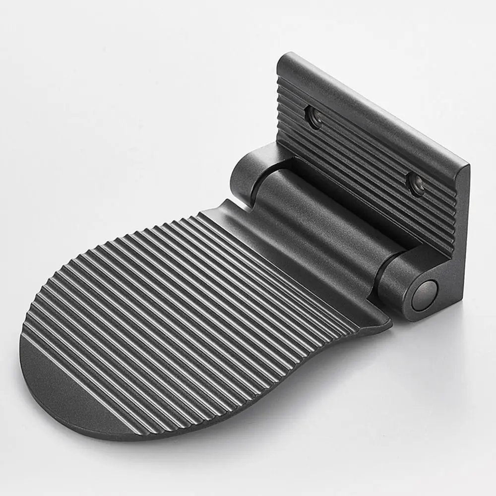 Aluminum Alloy Shower Foot Rest Foldable Heavy Duty Bathroom Footrest Rust-proof Anti-slip Bathroom Pedals Washing Feet