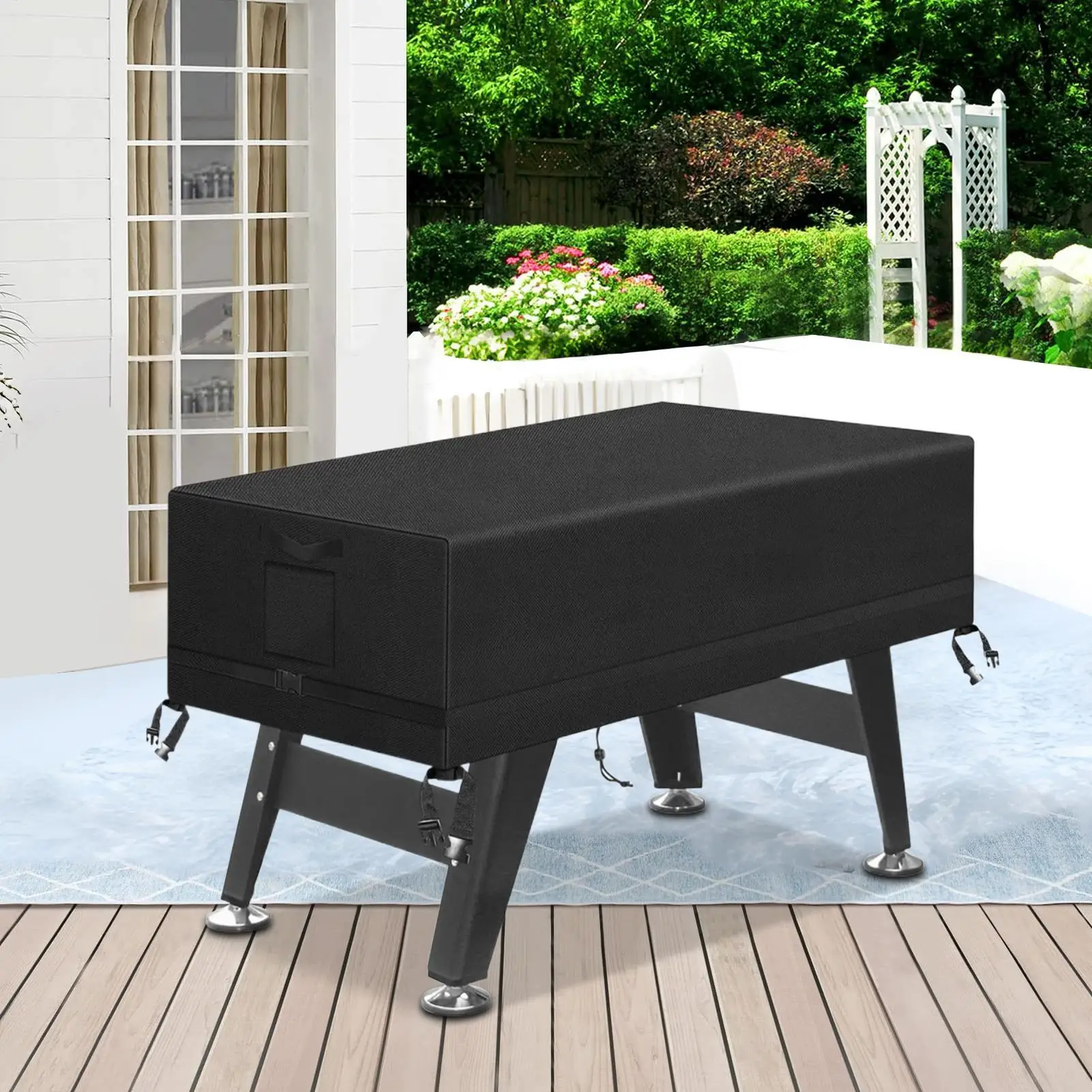 Dustproof Football Table Cover Waterproof 210D Heavy Fabric For Outdoor Terrace Billiard Tables Protective Game Table Shield