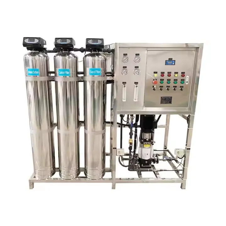 Industrial 0.25T-1T/H Reverse Osmosis Water Filtration Equipment 220V Pump and Motor Core Components