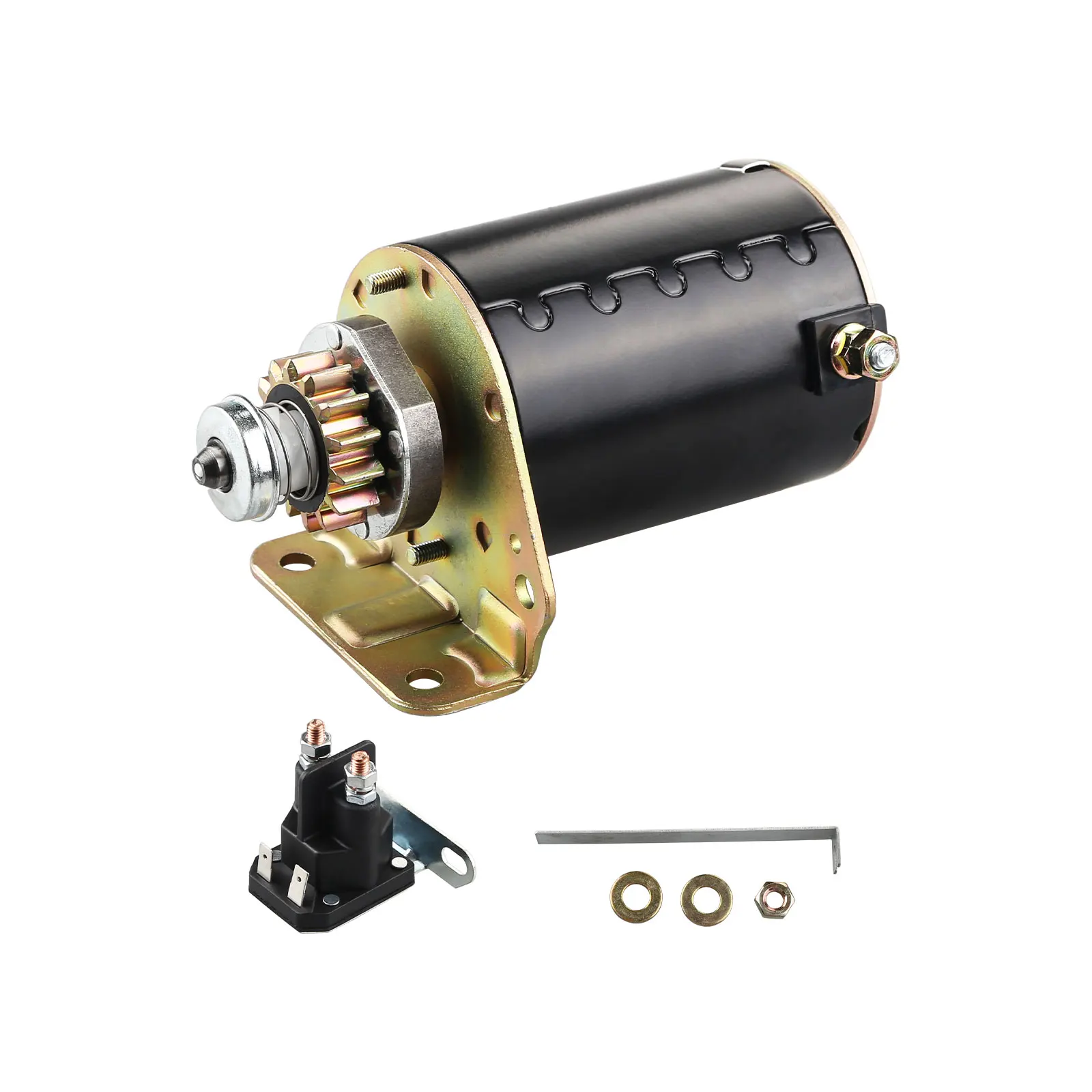 

14Tooth Starter Motor 12V For Briggs And Stratton 18.5 18 18.5 17 16.5 16 14.5 14 HP John Deere La105 L107 La115 Se501860 693551