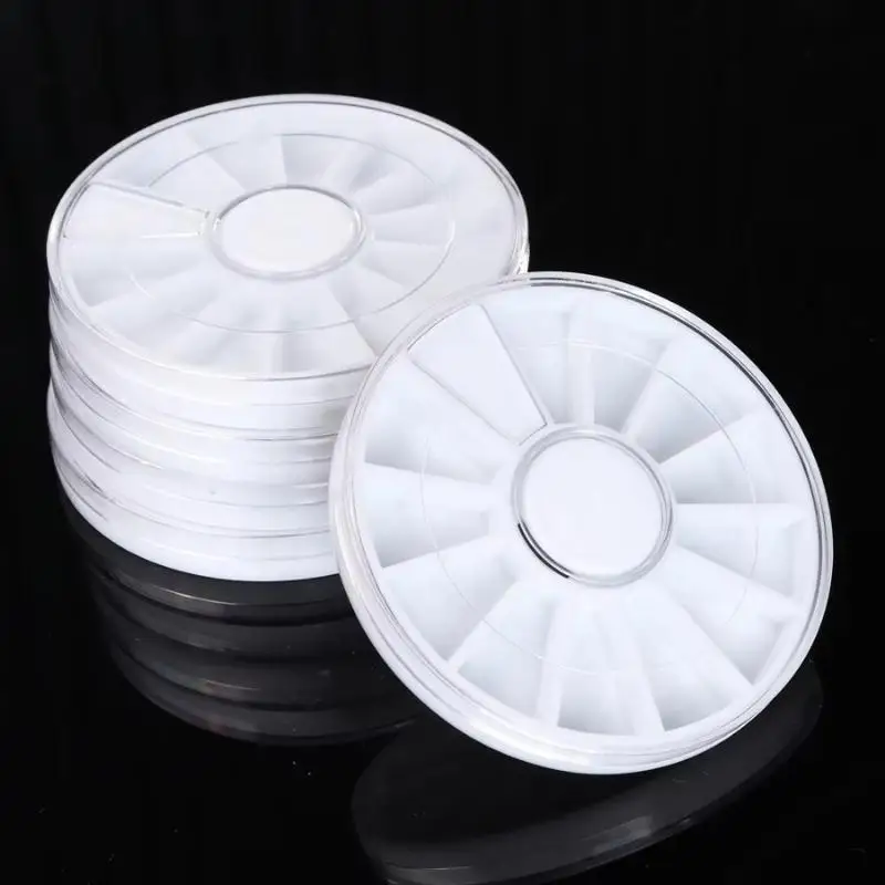 5/10Pcs Nail Art Storage Box Set 12 Compartments Portable Organizer For Rhinestones Beads Containers For Beauty Tools