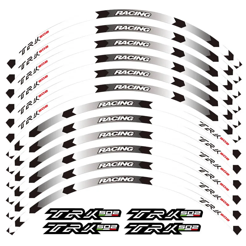 

Лидер продаж, наклейки на передний и задний обод, наклейки на колеса, светоотражающие водонепроницаемые наклейки для Benelli TRK 502 trk 502