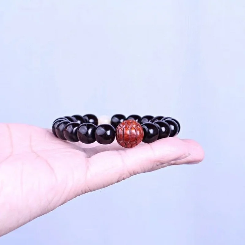 Indian small-leaf rosewood 1.0*1.1 vintage beads, high oil content, dense old material, suitable for men and women's bracelets a
