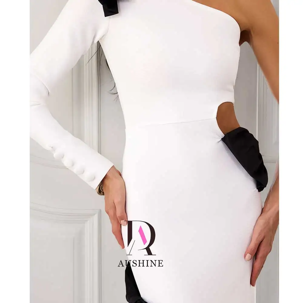 Aushine-Robe de soirée d'anniversaire de luxe pour femme, longueur rinçage, manches longues, fête de mariage élégante, tout ce qui est arabe, été, 2024Fu