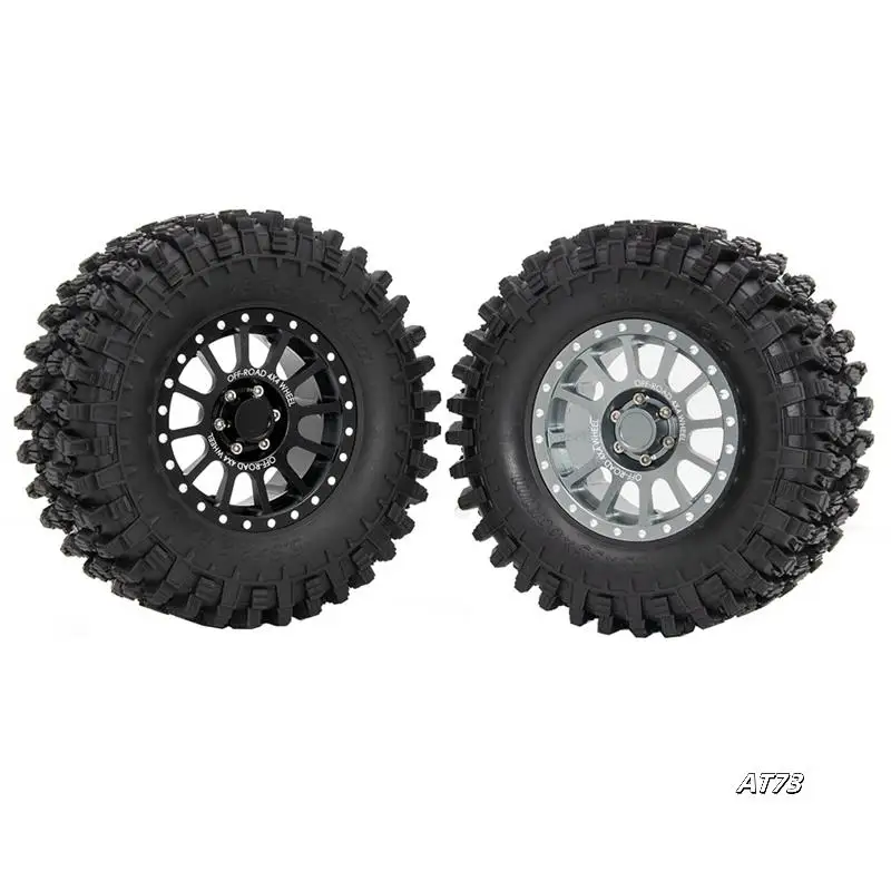 Für 1/8 YK 4082/4083 Km 2/3/4/5 Rhinoceros zum Simulieren von Kletterautos, 2,6-Zoll-Metallradnabe und Gummireifenhaut