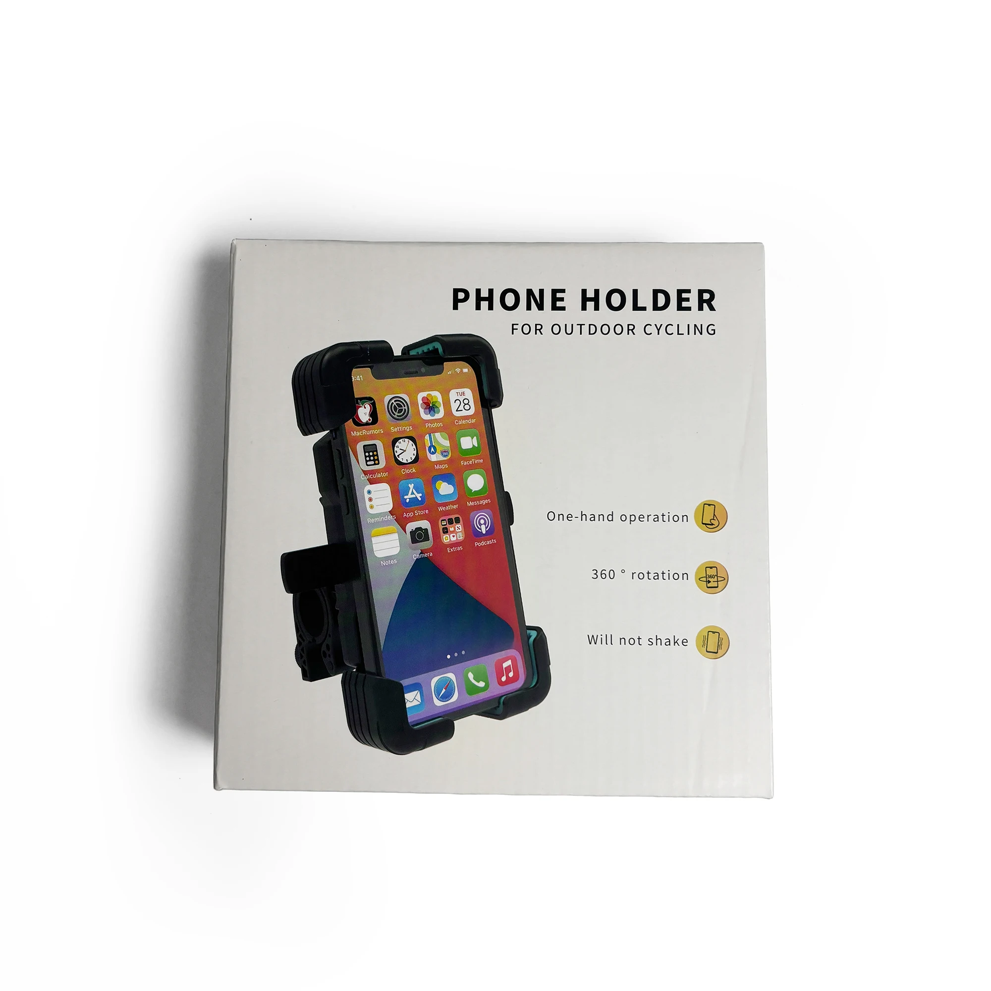 Universal Phone Holder for Electric Scooter Bike Motorcycle 360 Rotation Auto-Lock Cell Phone Mount 4.5-7.2