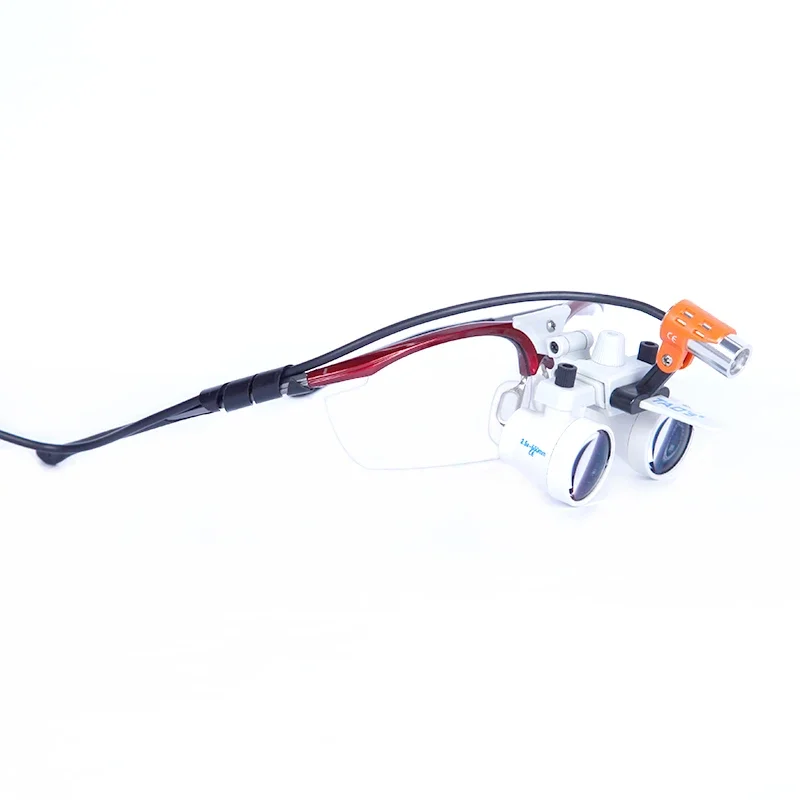 TAO'S NS2.5x-P2-550mm (أبيض) + 191 مصباح أمامي/مصباح أمامي 2.5x مسافة عمل طويلة عدسات/زجاج/مكبرة