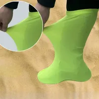 Desert Shoe Cover High Barrel Elastic Sand-proof Beach Playing Outdoor Hiking Waterproof  Shoes Cover Thickened Sole Rain Boot