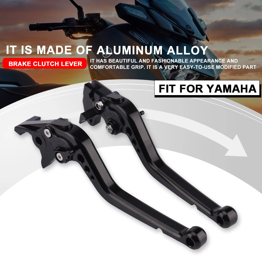 Fit For Yamaha XMAX 300 X-MAX 400 X MAX 250 125 Long/Short Brake Clutch Levers Motorcycle Adjustable Aluminum alloy