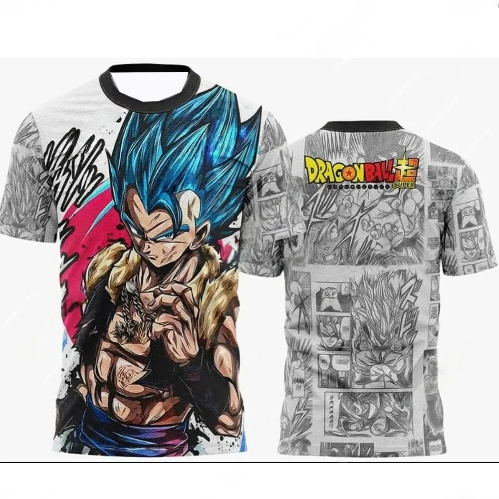 

Новинка 2026: Футболка 3D Dragon Ball Super Vegeta Super Saiyan Blue для детей и взрослых, аниме-топы