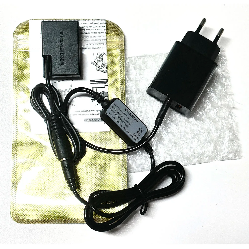 PD Charger USB Type C Power Cable+DR-E18 LP-E17 Dummy Battery For Canon EOS RP R10 200D 250D 750D 760D 800D 850D 8000D 9000D T8i