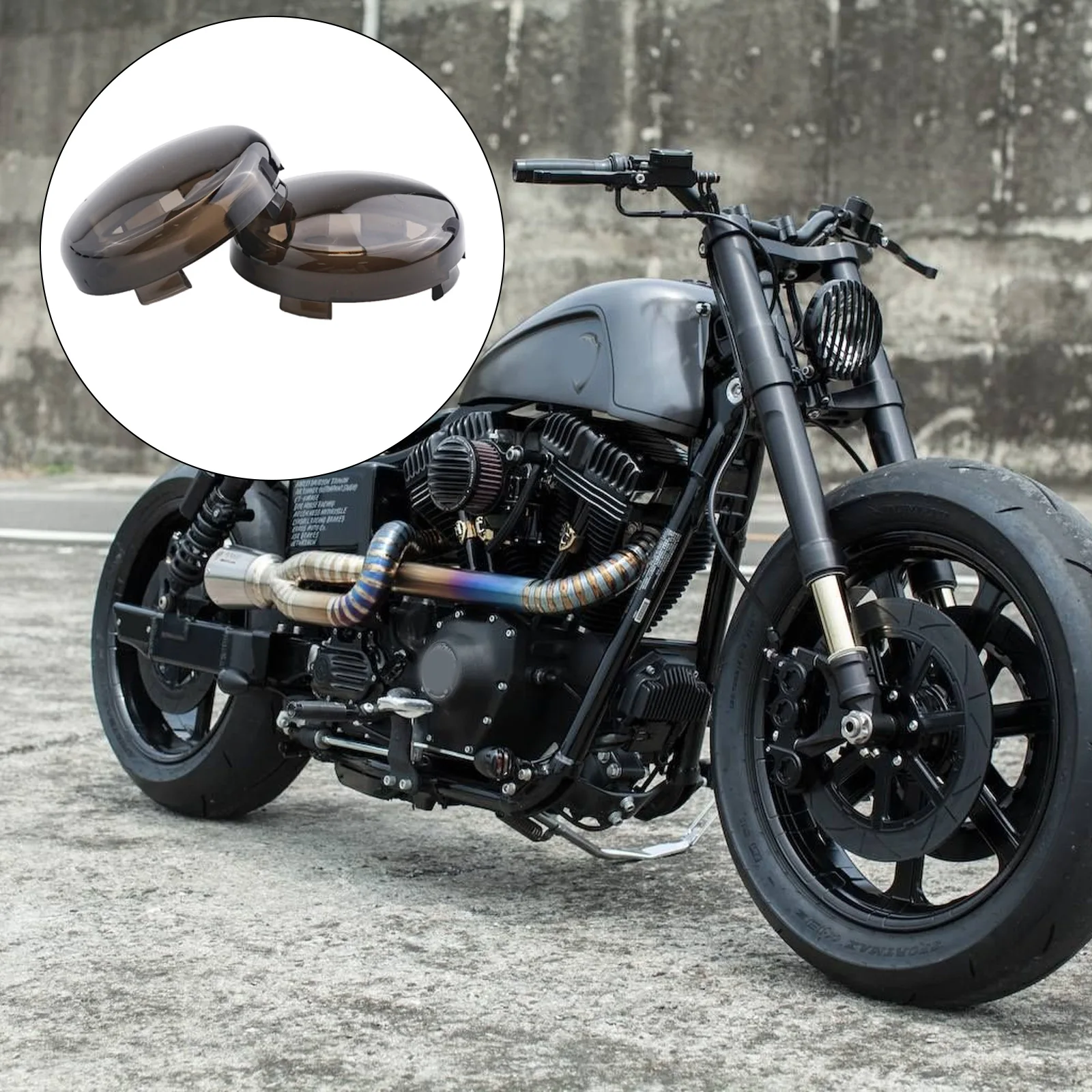 Turn Signal Light Lens For Cover for For Softail For Dyna Glide XL883 48 1986 Through 2015 Motorcycle Replacement