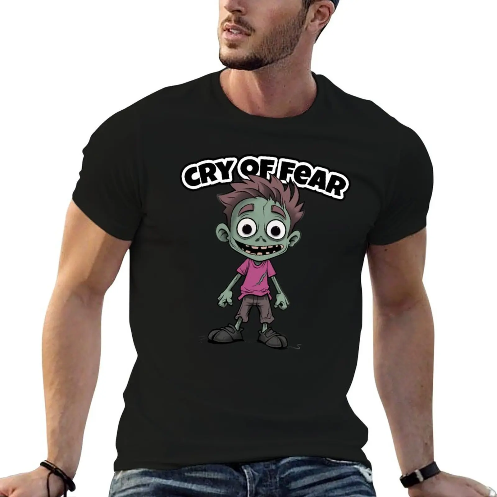 Cry of Fear Zombie T-Shirt funny t shirts dark humor t shirts for man graphic tees t shirts for man pack white T-shirt