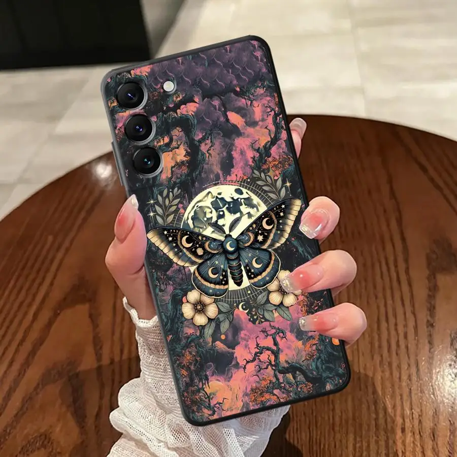 Butterfly Girl Case for Samsung Galaxy A30 A40 A04 A01 A02 Note 20 Ultra 9 10 A50 A70 A06 A10 A20 A05 A03 Soft Back Phone Cover